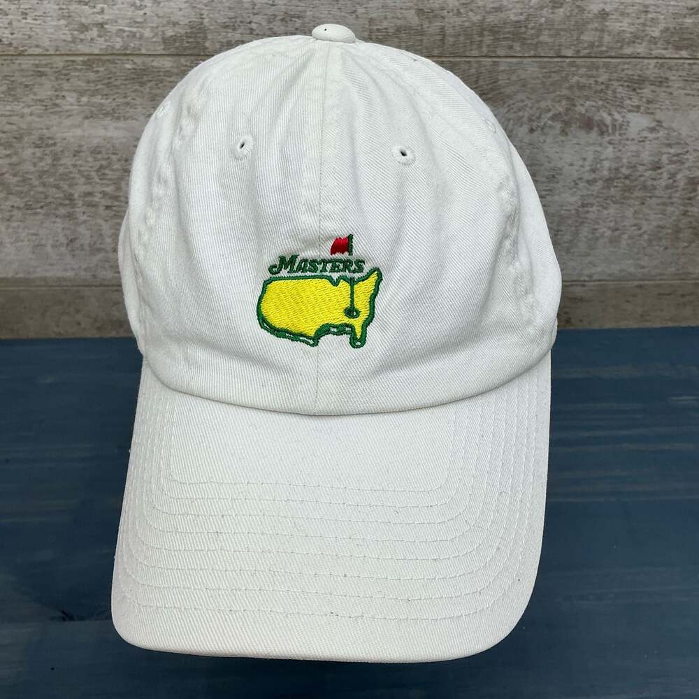 The Masters Tournament Augusta National Golf Club White Cotton Strapback Hat